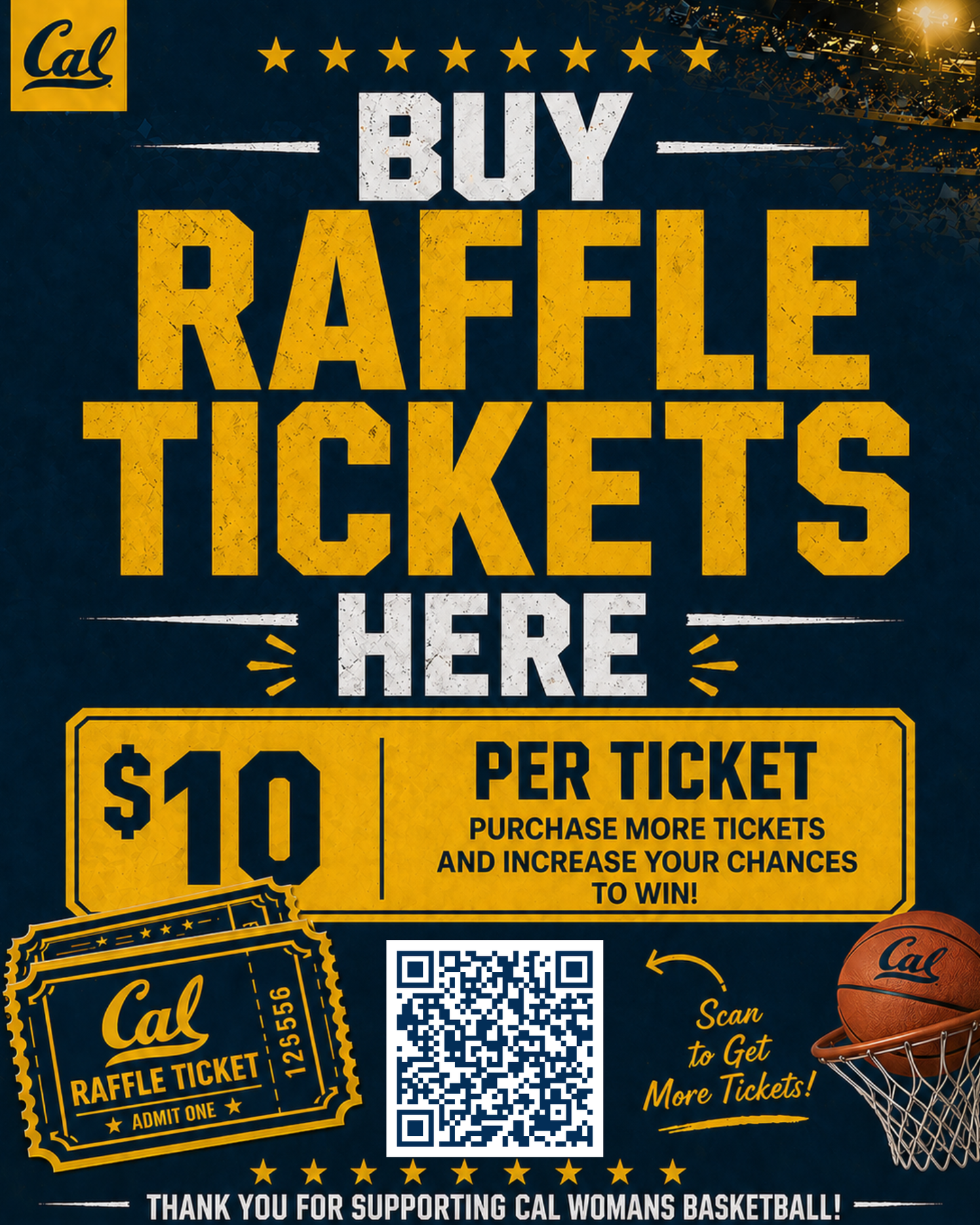 Cal Women's Basketball Banquet- Raffle Ticket