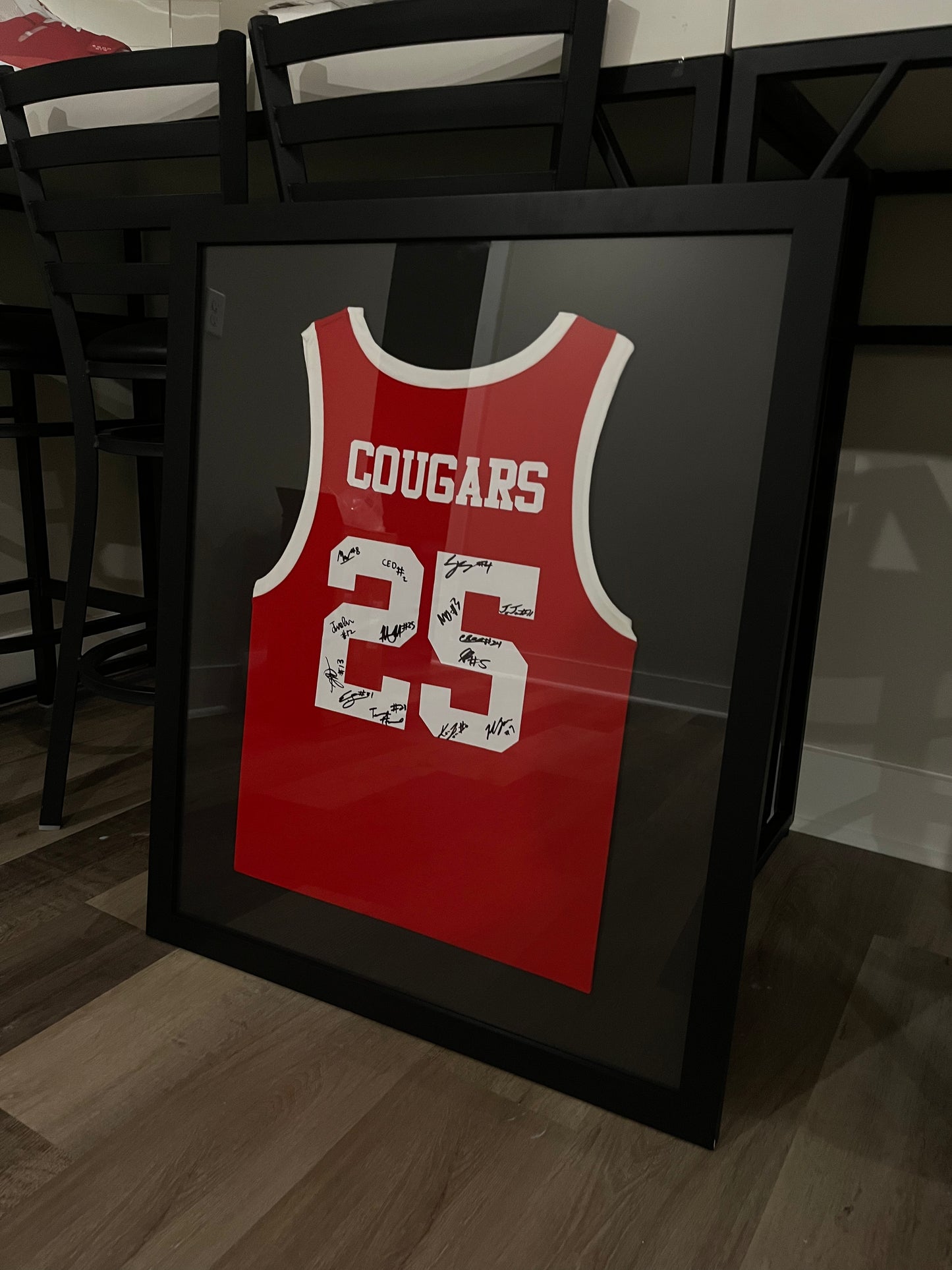 Signed and Framed Exclusive '25 Coogs Jersey